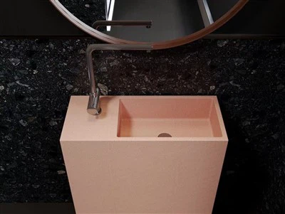 سینک صورتی Terrazzo